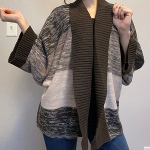 Chunky brown cardigan